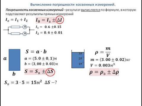 Видео: Погрешность косвенных измерений с примерами