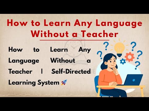 Видео: Как выучить любой язык без учителя (без денег, без занятий) 🔥
