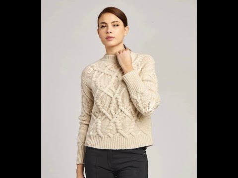 Видео: Изысканная красота: вязаные модели со схемами.