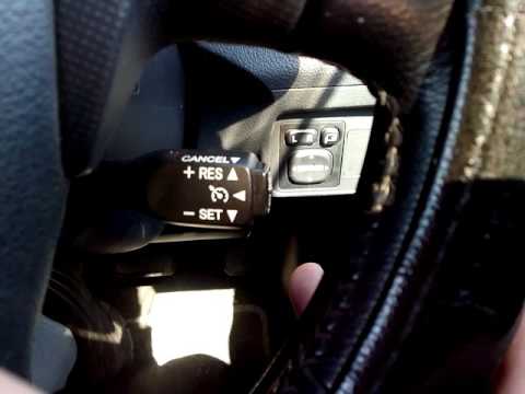 Видео: управление  круиз контроль на тойоте