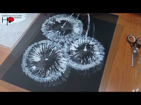 Видео: Нетрадиционная техника рисования Одуванчики