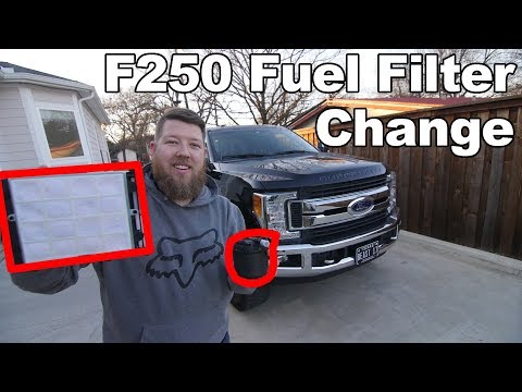 Видео: Замена топливного фильтра F250 2017-2019