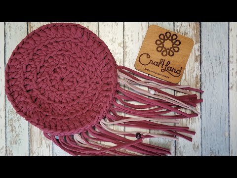 Видео: Круглая сумка с бахромой (мастер-класс)