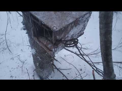 Видео: Установка проходного капкана в горизонтальный ящик с очепом
