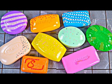 Видео: ASMR SOAP. Резка сухого мыла. Satisfying video. Painted soap cutting @ASMRSOAPUK