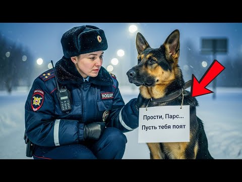 Видео: Собака ждала 3 дня у кондитерской — пока полицейский не прочитал записку на ошейнике
