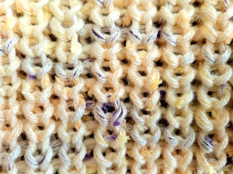 Видео: Полу-английски ластик - плетиво на две игли / Brioche stitch - knitting