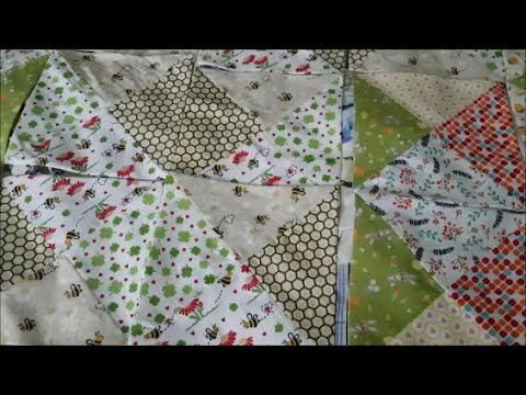 Видео: шью летнее лоскутное одеяло