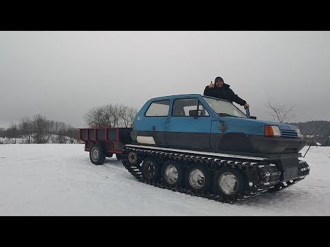 Видео: Самодельный гусеничный вездеход часть 18, делают крылья, прицепное.