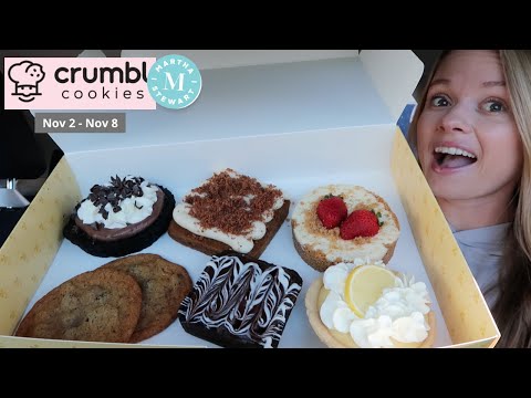Видео: НОВЫЕ вкусы печенья CRUMBL на этой неделе. Меню Марты Стюарт
