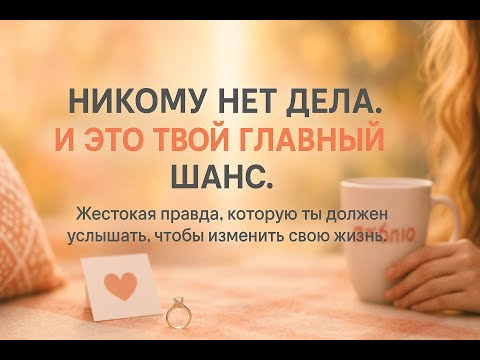 Видео: Эта жестокая правда изменит твою жизнь: Никому нет до тебя дела, и это твой единственный шанс