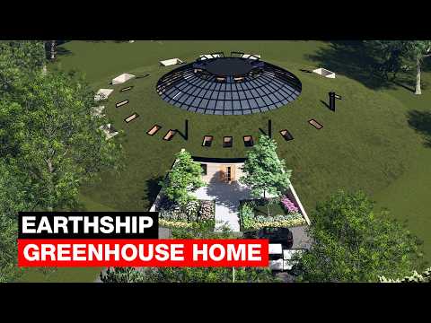 Видео: Я спроектировал заглубленный дом-теплицу с крытым бассейном