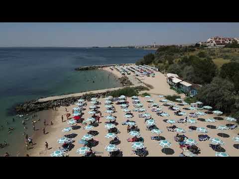 Видео: Село Равда. Плаж "НДК" през сезона и извън сезона- обзор с дрон. Ravda village. Beach "NDK".