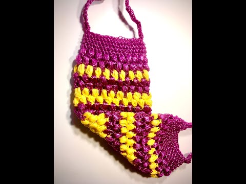 Видео: Красивая мочалка без вытянутых петель крючком/Crochet beautiful washcloth without elongated loops