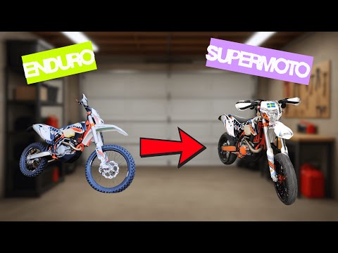 Видео: Как превърнах KTM EXC450 от ЕНДУРО в СУПЕРМОТО