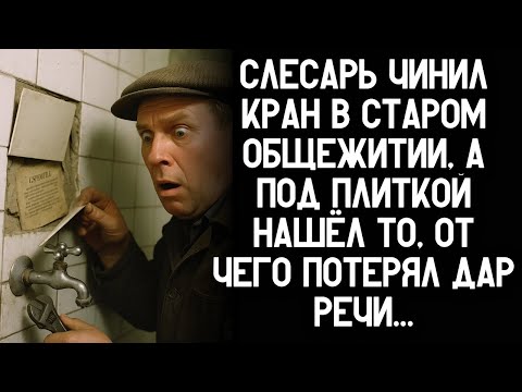 Видео: Слесарь чинил кран в старом общежитии, а под плиткой нашел то, от чего потерял дар речи...