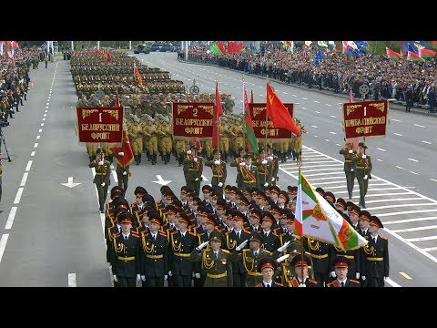 Видео: Парад ко Дню Победы прошел в Минске