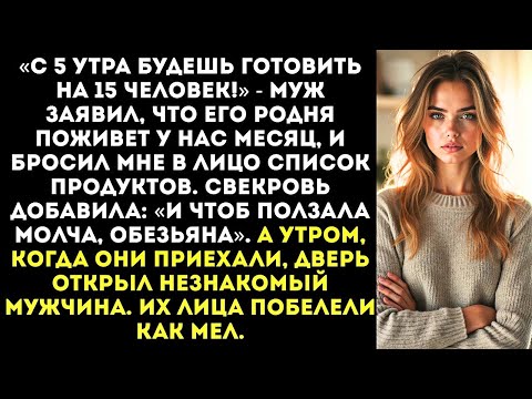 Видео: «С 5 утра будешь готовить на 15 человек!» — муж заявил, что его родня поживет у нас месяц