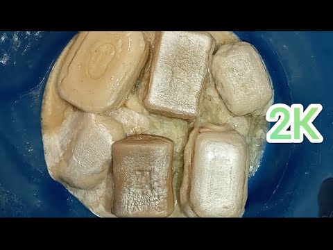 Видео: ASMR soap a lot of soaked tar soap salvation.много размокшего дегктерного мыло спасение.大量浸泡過的焦油皂拯救.