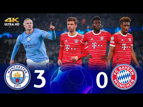 Видео: Холанд ведёт Ман Сити к исторической победе 3-0 над Баварией 🤯💥 Сити (3-0) Бавария ● 4K 🎬🔥⚽