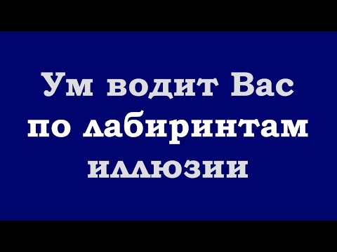 Видео: Ум водит Вас по лабиринтам иллюзии