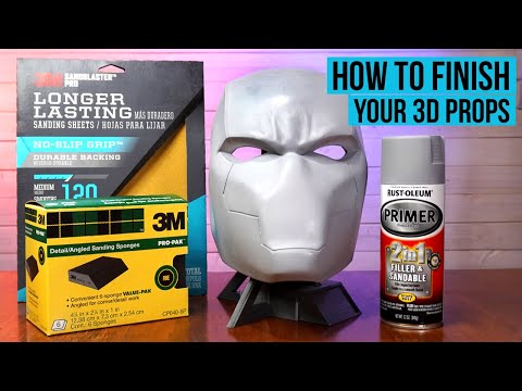 Видео: Завершение 3D-печати: как шлифовать, заполнять и грунтовать 3D-печатные детали