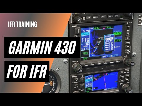 Видео: Заходы на посадку по приборам с Garmin 430 или 530 | GPS Buttonology