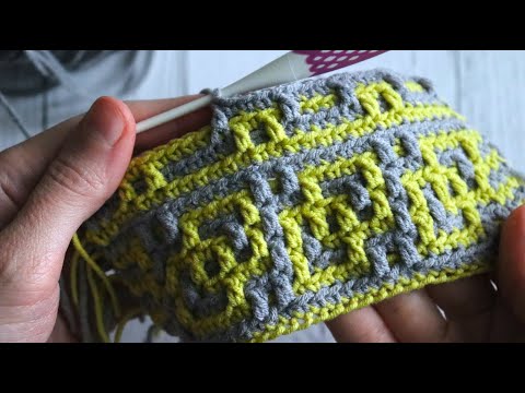 Видео: Не можете выбрать узор для пледа? Так вот он! Показываю, как связать такой геометрический узор