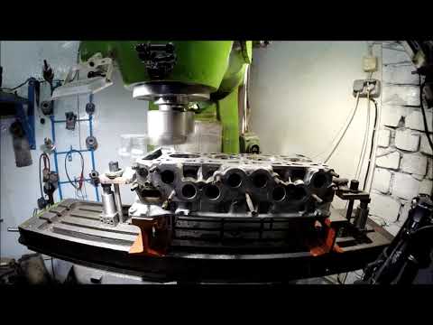 Видео: Фрезеровка ГБЦ.Первые шаги,испытание резцов.Cylinder head milling.