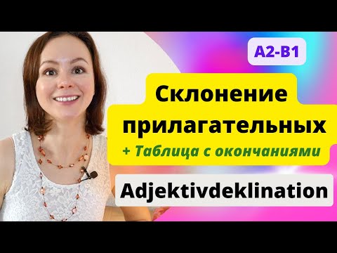 Видео: 🇩🇪 Урок 1.  Склонение прилагательных в немецком языке