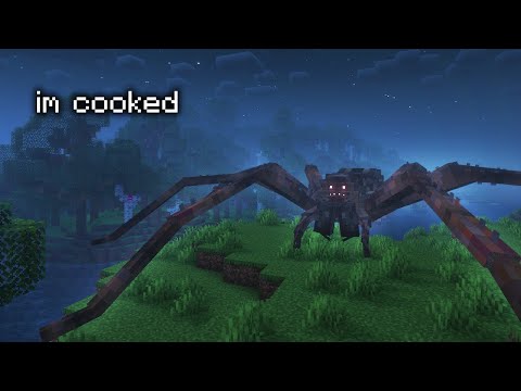 Видео: моды на пауков в майнкрафте ужасают