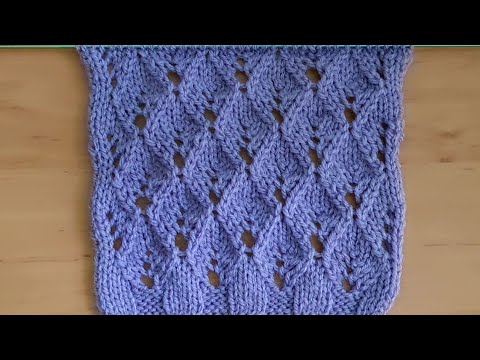 Видео: Новый интересный узор спицами в Вашу коллекцию!