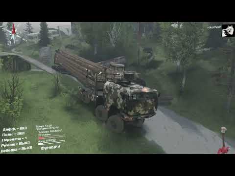 Видео: SpinTires Карта «В Запретной Зоне 4»#4 Автор: Одинокий Странник