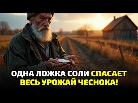 Видео: Одна ложка соли спасает чеснок! Старый деревенский способ, о котором молчат агрономы!