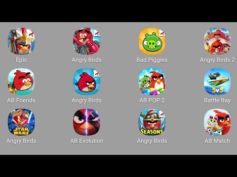 Видео: Angry Birds Epic,Go,Bad Piggies,Angry Birds 2,Transformers,Friends,Все Энгри Бердз