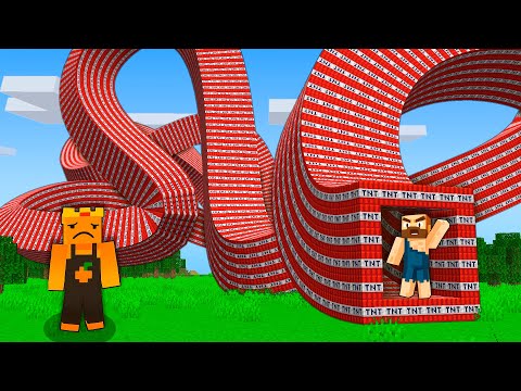 Видео: Мы нашли САМЫЙ ДЛИННЫЙ ТНТ ТУННЕЛЬ в Майнкрафт ! КРИВОЙ ТНТ ПОРТАЛ ! Персик и Боб в Minecraft