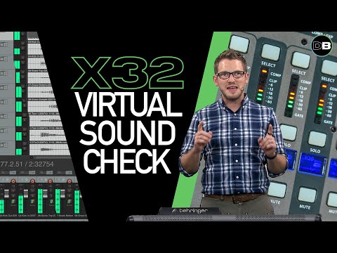 Видео: Виртуальный саунд-чек - Behringer X32