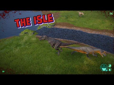 Видео: THE ISLE - Ютараптор докопался до Аллозавра!