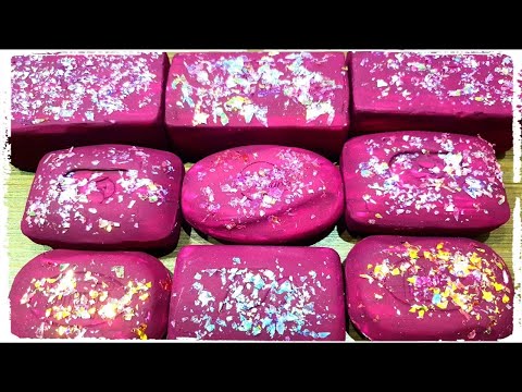 Видео: CUTTING DRY AND GLAM PURPLE SOAP   Pезка сухого хрустящего мыла SO SATISFYING साबुन  비누 병ASMR