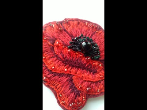 Видео: Оформление изнаночной стороны брошки