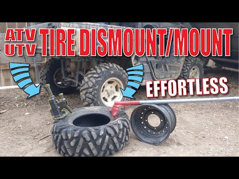 Видео: Замена шин ATV UTV дома ЛЕГКИМ способом