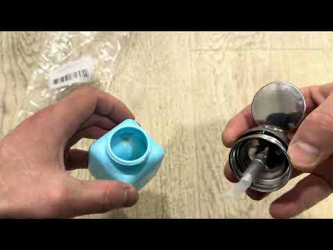 Видео: Бутылка антистатическая 120 мл с дозатором, цвет голубой, Артикул: E813-1