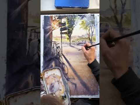 Видео: 1 сезон 19 серия ч.3 Контрсвет Backlight in watercolor #невредные_советы_практикум