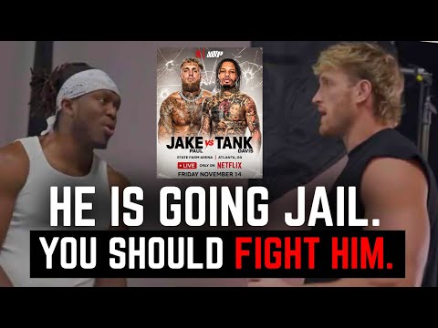 Видео: Реакция KSI на ОТМЕНЕННЫЙ БОЙ Джейка Пола против Джервонты Дэвиса.