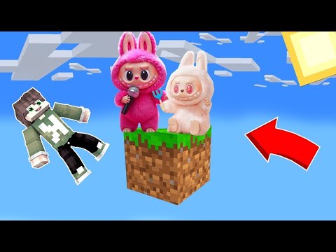 Видео: ВЫЖИВАНИЕ НА ОДНОМ БЛОКЕ С ИГРУШКОЙ ЛАБУБУ В МАЙНКРАФТ