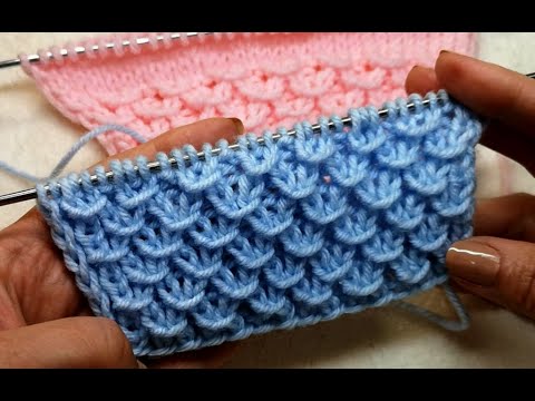 Видео: №91 Бесподобная, красивая объемная резинка спицами 1на1. Редко встречается