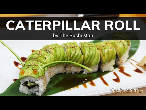 Видео: Как приготовить ролл «Гусеница» с суши-меном