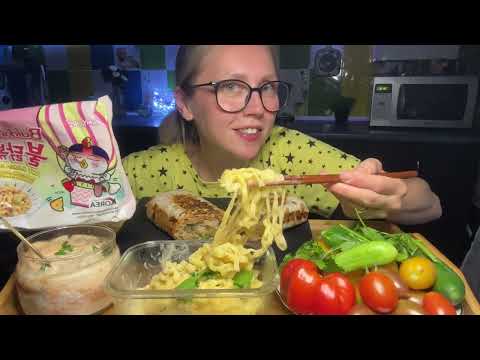 Видео: Мукбанг/Mukbang/ДОМАШНЯЯ Шаурма, Булюдак/Будьте бдительны и осторожны ❗️WB