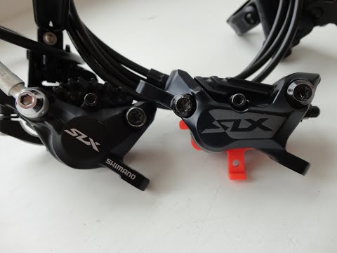 Видео: 4х поршневые тормоза Shimano SLX М7120