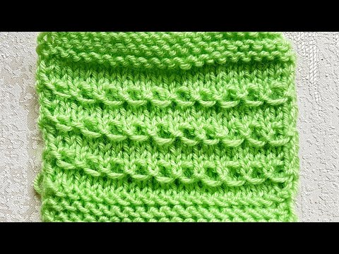 Видео: Узор спицами // Мастер класс